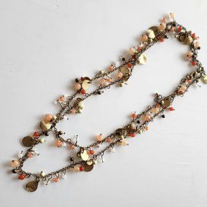 Bohemian-Style Multi-Beaded Long Necklace